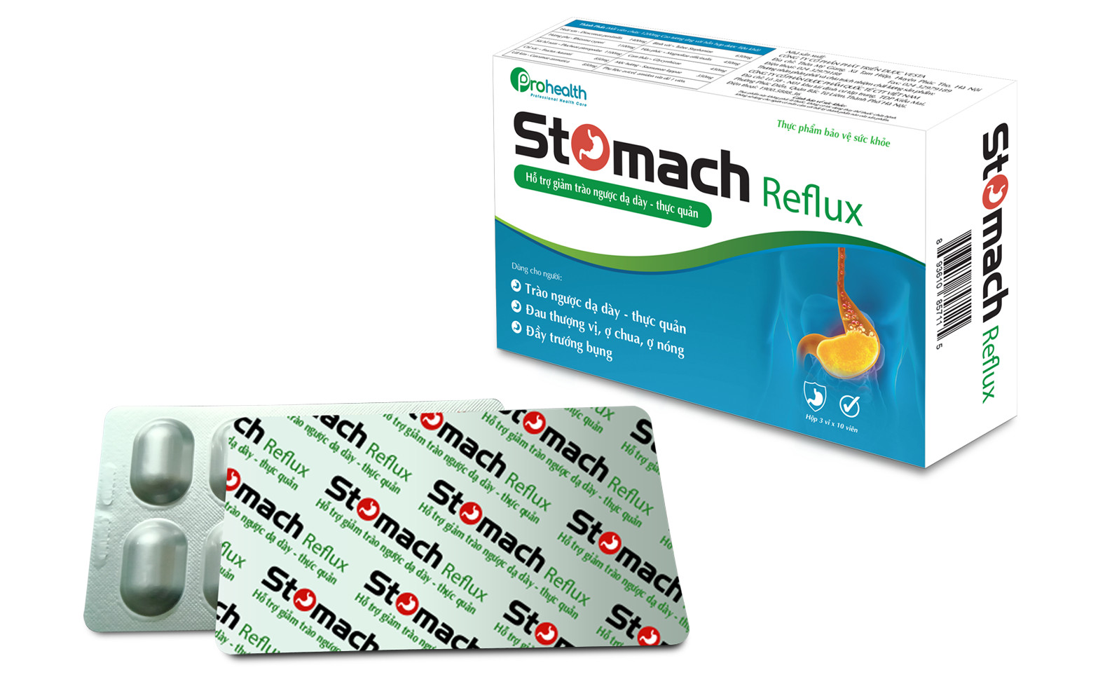 Stomach Reflux - hỗ trợ điều trị trào ngược dạ dày thực quản